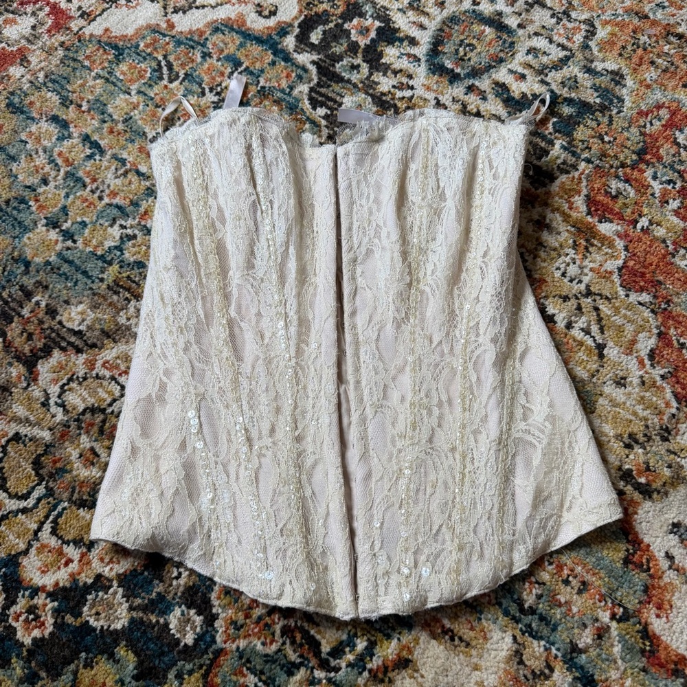 Vintage Y2K lace corset top